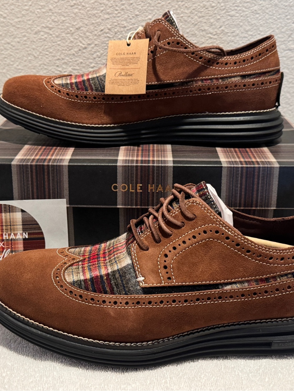 Cole Haan x PendletonOriginal Grand Longwing Oxford shoes size 10.5 (men’s) $159